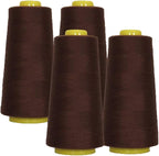 AK Trading 4-Pack Chocolate Brown All Purpose Sewing Thread Cones of High by Fabrics%7CEventDecor%7CCrafts%7CUpholsteryFoam