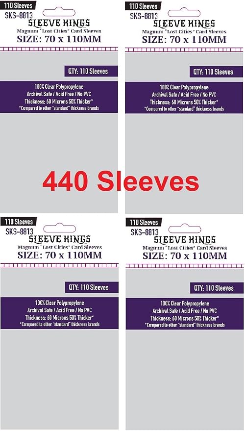 Sleeve Kings Magnum Lost Cities Card Sleeves 70 X 110 mm by SleeveKings