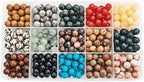 375pcs 8mm Natural Gemstone Beads Crystal Bracelet Jewelry Making Kit, 15C | by GangGangHao