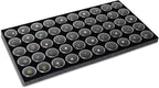 Ikee Design Jewelry Storage Tray Insert, 50 Gemstone Display Jars, Home by IkeeDesign