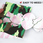 FUNKAKA Camo Army Green HTV Heat Transfer Vinyl Bundle, 10 Sheets PU HTV Vinyl - Image 4