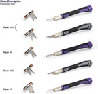 EHDIS 2PCS Exacto Knife Set Utility Craft Precision Hobby Knife Kit - Image 2