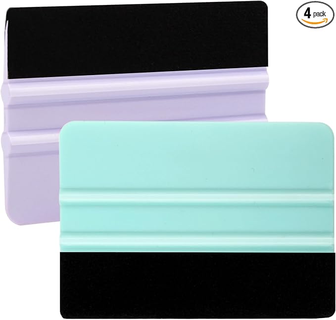 WRAPXPERT Squeegee for Vinyl- Felt Vinyl Squeegee 2 Pcs by WRAPXPERT