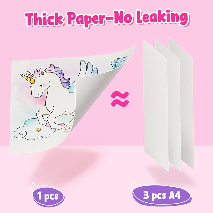 JoyCat Paint with Water Coloring Books & Shimmer Art | Princess Art & Craft - Image 8