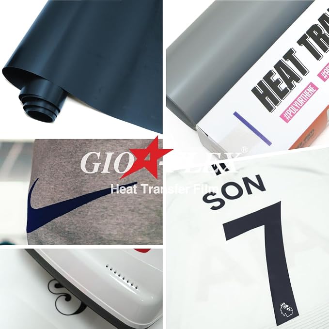PU Heat Transfer Vinyl 12"×10ft Roll Navy – HTV - Image 4