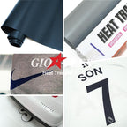 PU Heat Transfer Vinyl 12"×10ft Roll Navy – HTV - Image 4