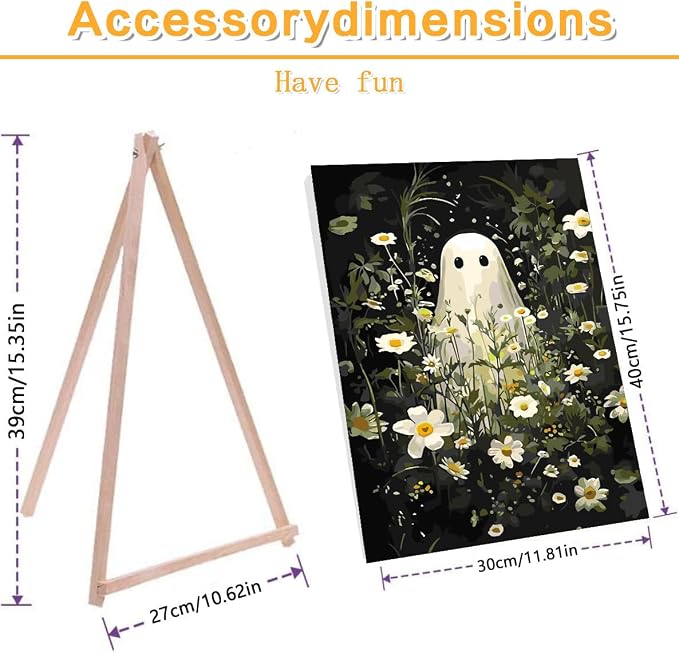 Halloween Framed Paint by Numbers Kits - Image 2