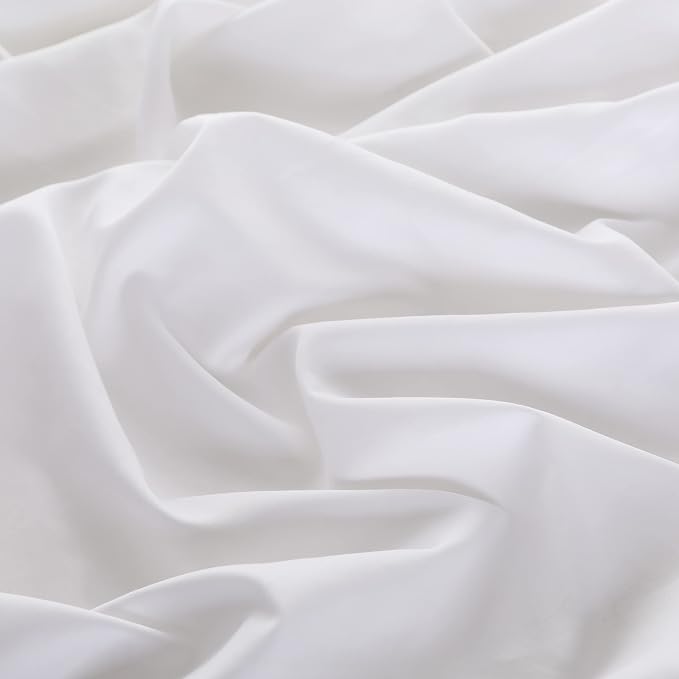 100% Egyptian Cotton Fitted Sheet Twin Size White, 600 Thread Count, 8-16" Deep - Image 9