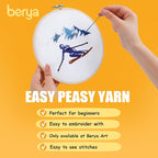 Embroidery Kit for Adult Beginners, Skiers Snow Mountain Embroidery Kit - Image 7