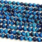 Zenkeeper About 180 Pcs Lake Blue Tiger Eyes Beads - Image 2