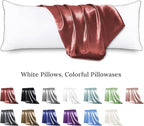 HUXMEYSON Body Pillow with Satin Pillowcase, Body Pillow - Image 2