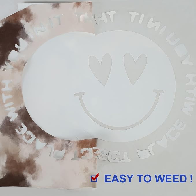 FUNKAKA Tie Dye HTV Heat Transfer Vinyl Bundle, 10 Sheets HTV Vinyl - Image 4