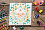 Mandala Stenils for Painting on Wood, Plastic Reusable Rangoli Stencils for DIY - Image 4