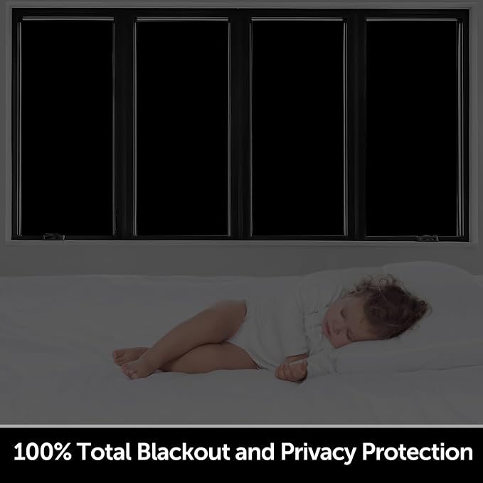 HIDBEA Mirror Blackout Window Film, 100% Light Blocking Room Darkening Window - Image 5