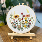 COCOMOX 5 Sets Floral Embroidery Practice Kits, Flower Pattern Embroidery Kit - Image 6