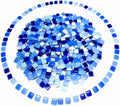 500G/ 1.1LB Bulk Crystal Mosaic Tiles by Hozzwhoo
