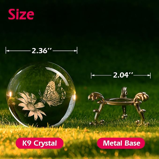 Butterfly Gifts for Women Butterfly Crystal Ball | Butterfly Glass Gifts for - Image 6