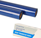 guangyintong Glitter Royal Blue Heat Transfer Vinyl HTV Rolls, 2 Rolls 12" x by guangyintong