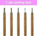 Linocut Kit for Printmaking, Stamp Making Kit, Linoleum Blocks Carving Tools - Image 4