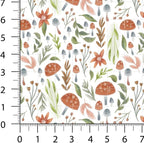 Woodland Patchwork Fabric Panel 100x155 cm – 100% Cotton Satin, 6 Coordinated - Image 4