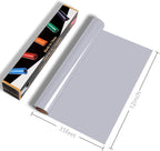 RENLITONG Glossy Grey HTV Vinyl 12" x 35ft Roll - Image 2