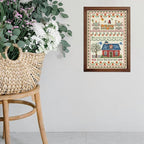 FREEBLOSS Cross Stitch Wall Hanging Kits Stamped Embroidery Starter Kits Pre - Image 6