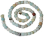 60PCS 6mm Natural Colorful Frosted Amazonite Gemstone Round Loose Beads Stone - Image 2