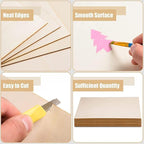 AWIZOM 12 Pack Basswood Sheets for Crafts 12 x 16 x 1/16 Inch-2 mm Thick - Image 3