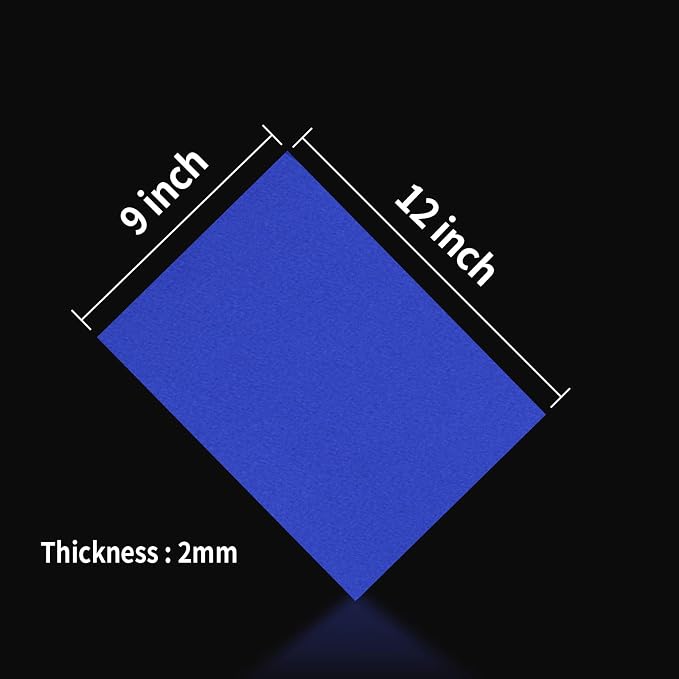 9 x 12 Inch Blue Foam Sheets Crafts, 2mm Thick. 25 Pack Premium Blue Foam - Image 2