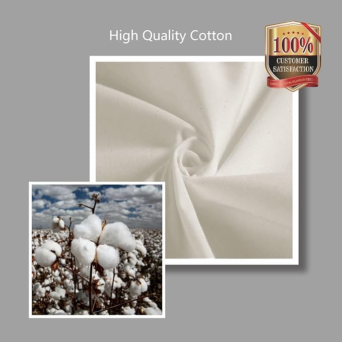 TOPDesign 6-Pack Super Strong Large 12oz Cotton Canvas Tote Bags, Reusable - Image 7