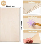 12 Pack 22 x 12 x 1/16 Inch-2 mm Thick Basswood Sheets - Image 2