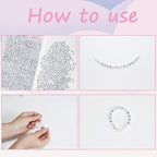 YMSDZHL Alphabet Beads A-Z 1300+Pcs Letter Beads, Acrylic 4x7mm Round Letter - Image 5