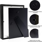 5x7 Small Shadow Box Frame Display Case, Display Case Box - Image 3