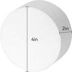 Crafare 12 Pack 4x4x2 Inch Foam Circles - Image 2