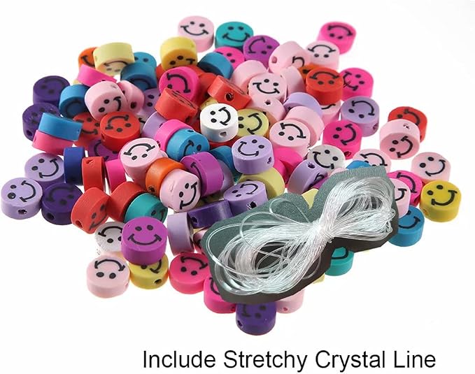 100pcs Mixed Polymer Clay Spacer Beads - Image 3