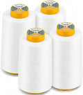 AK Trading 4-Pack White All Purpose Sewing Thread Cones of High Tensile by Fabrics%7CEventDecor%7CCrafts%7CUpholsteryFoam