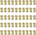 HAHIYO 1Inch 50PCs Natural Wood Spool Unfinished Wooden Empty Thread Spool by Unknown