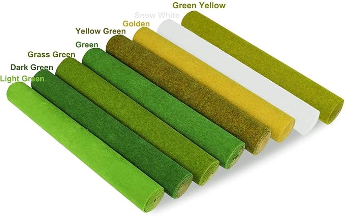 CP135 Artificial Model Grass Mat Trains Yellow Green Late Autumn 40 x 100cm or - Image 7
