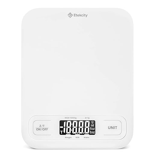 Etekcity Food Kitchen Scale, Digital Grams and Ounces, Large | Tare function by Etekcity