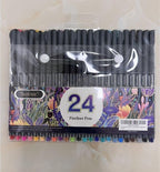 Taotree 24 Fineliner Color Pens, Fine Line Colored Sketch Writing Drawing Pens - Image 7