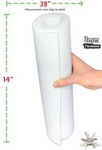 Shape Retention EVA Cosplay Foam - 3mm Thick White 14”x39” High Density EVA - Image 4