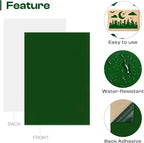 Caydo 12PCS Self Adhesive Felt Sheets, Soft Velvet Green Felt Fabric - Image 3