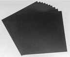 Opaque Black Plastic Sheets, 7.5mil 12” X 12” Craft PET Film, PET Stencil by neglex