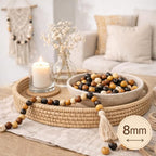 1000pcs 8mm Wooden Beads for Crafts, Large Hole Wood Beads Bulk, Natural Round - Image 9