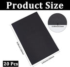 20Pcs 6x9 Inch 2MM Thick Black Foam Paper Sheets Rectangle 3D High Density - Image 2