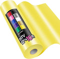 Sooez 12" x 10ft Heat Transfer Vinyl Roll Yellow, Iron on Vinyl by Sooez