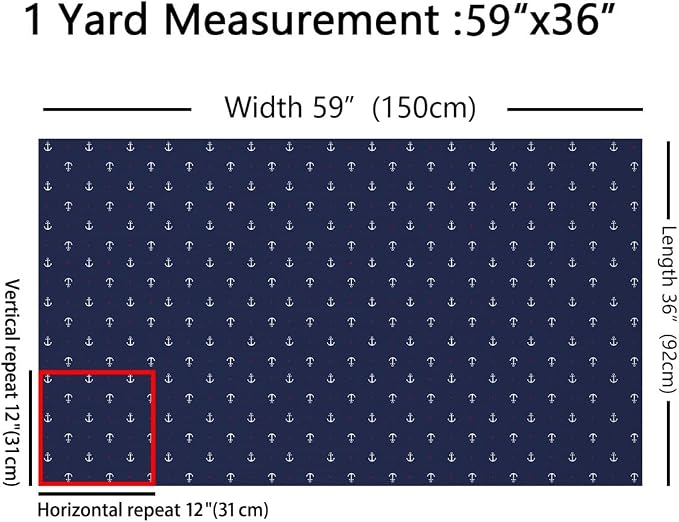 Anchor Fabric by The Yard, Ocean Adventure Soft Flannel Polyester No Stretch - Image 2