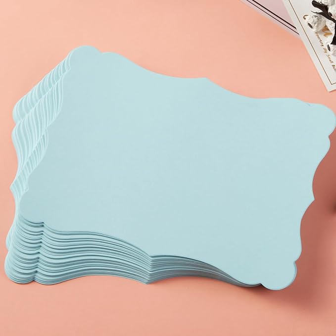 50 Pack Blank Kraft Greeting Cards, Light Blue, 4x6IN | Thick Cardstock Paper - Image 7