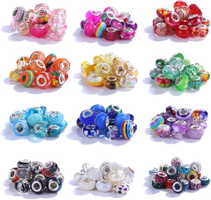 European Large Hole Spacer Charm Beads - Image 3