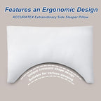 ACCURATEX Side Sleeper Pillow for Side and Back Sleepers-100% Cotton Cover - Image 2